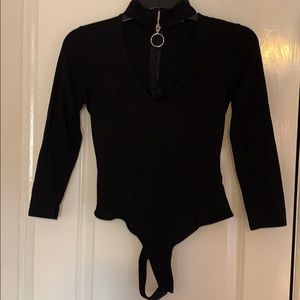 Black guess chocked body suit all cotton